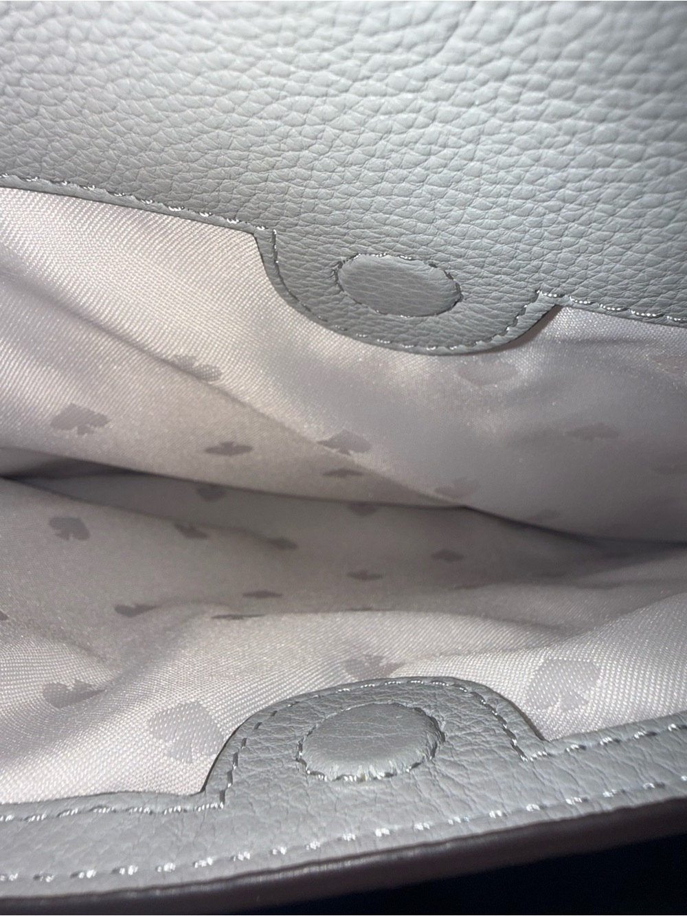kate spade Soft Gray Pebbled Leather Shoulder Bag - Picture 12 of 12